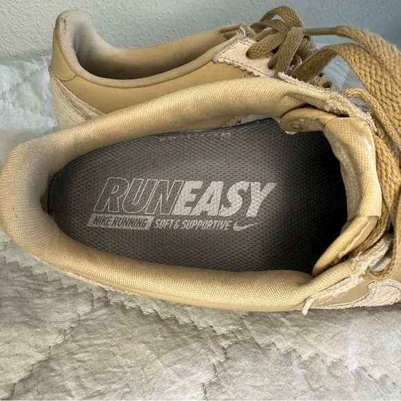 Nike Classic Cortez Premium Linen Sail Snake Print Sneakers  - Women's Size 8.5 - Picture 7 of 8